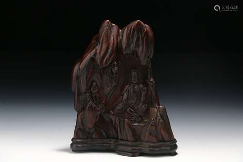 Chinese Agarwood Shangzi Carving In Qing Dynasty