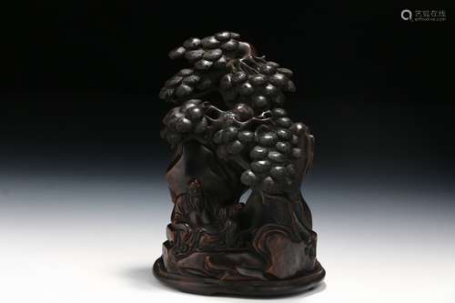 Chinese Agarwood Shangzi Carving In Qing Dynasty