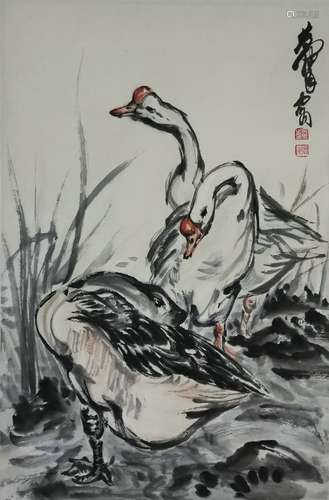 Chinese Huang Zhou'S Painting