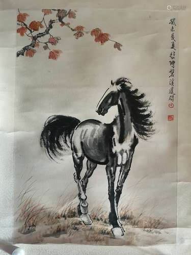 Chinese Xu Beihong'S Painting