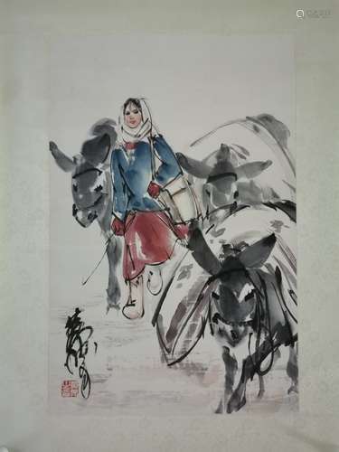 Chinese Huang Zhou'S Painting