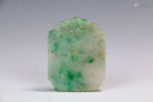 Chinese Qing Dynasty Hard Jade Tablet