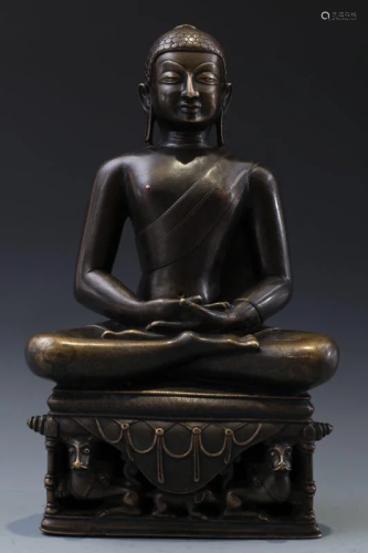 Large Bronze Figure of SAKYAMUNI