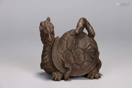 A Chinese Agarwood Beast Ornament