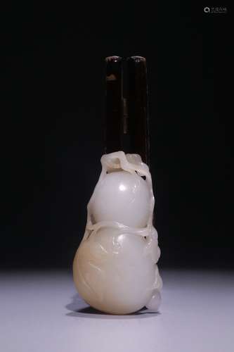 A Chinese Hetian Jade Pendant With Auspicious Meaning