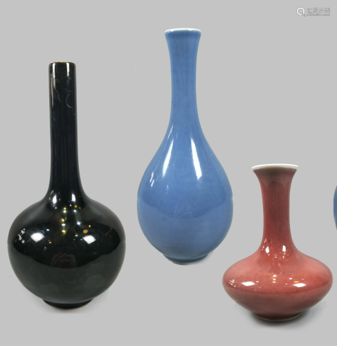Three Of Chinese Porcelain Vases