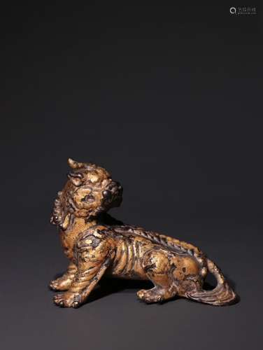 A Chinese Bronze Beast Paperweight