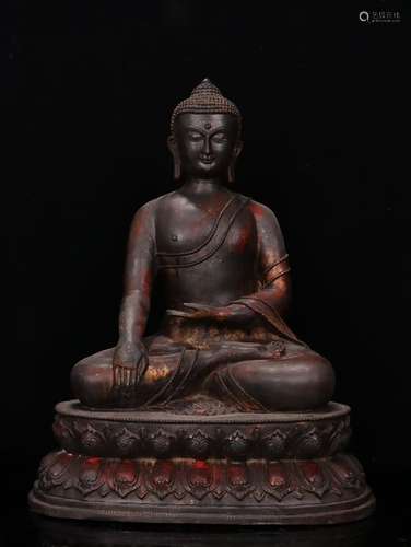 A Chinese Bronze Gautama Buddha