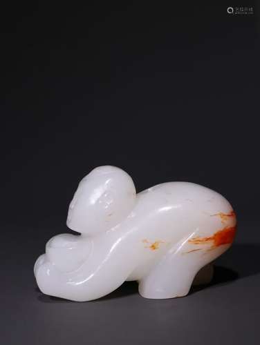 A Chinese Hetian Jade Figure Ornament