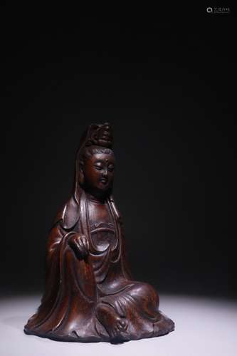 A Chinese Agarwood Guanyin Statue