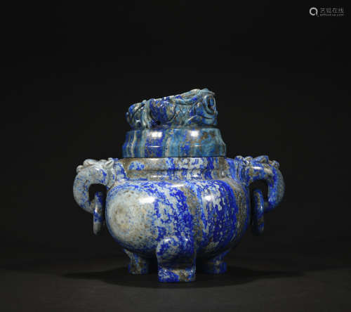 Qing dynasty lapis lazuli censer