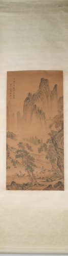 Song dynasty Wang meng's landscape painting