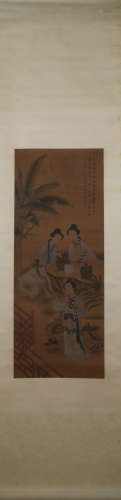 Ming dynasty Zhu zi's figure painting