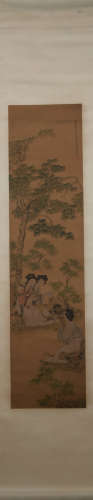 Ming dynasty Qiu ying's figure painting