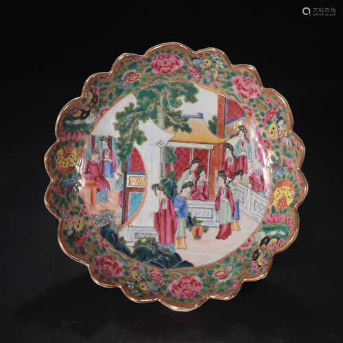 Qing dynasty Guang Cai plate