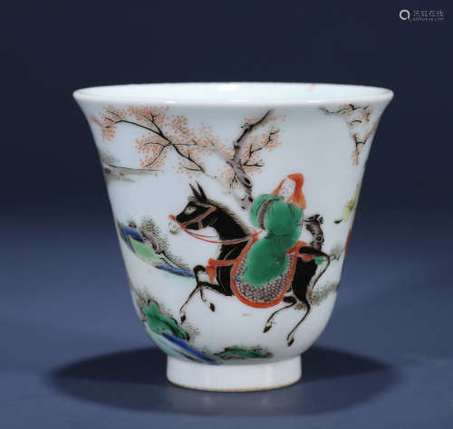 Qing dynasty Wu Cai cup