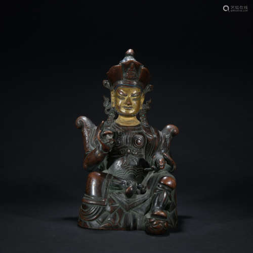 Qing dynasty bronze statue of Mammon