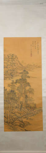Qing dynasty Wang shimin's landscape painting