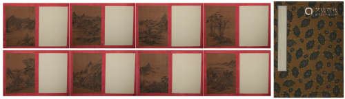 Ming dynasty Zhao zuo's landscape ablum of paintings