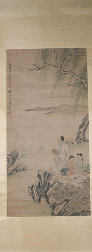 Qing dynasty Xiang wenyan's figure painting