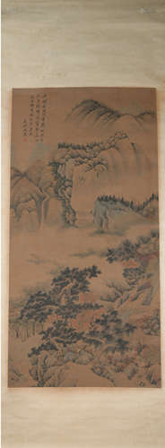 Ming dynasty Shen zhou's landscape painting