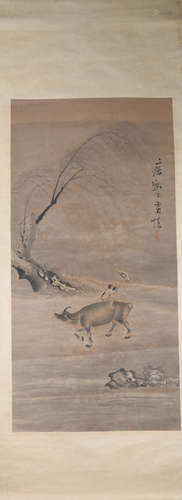 Qing dynasty Huang shen's figure painting