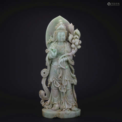 Qing dynasty jade Avalokiteshvara