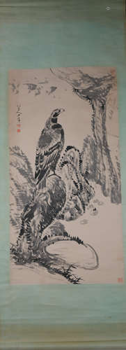 Ming dynasty Zhu da's flower and bird painting