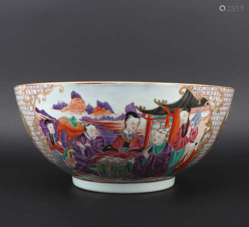 Qing dynasty Guang Cai bowl
