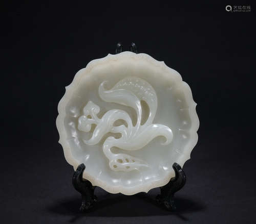 Qing dynasty jade plate