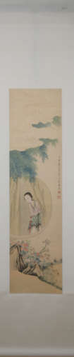 Qing dynasty Fei danxu's figure painting