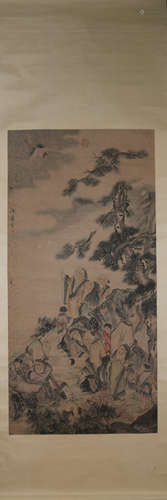 Ming dynasty Zhao yong's figure painting