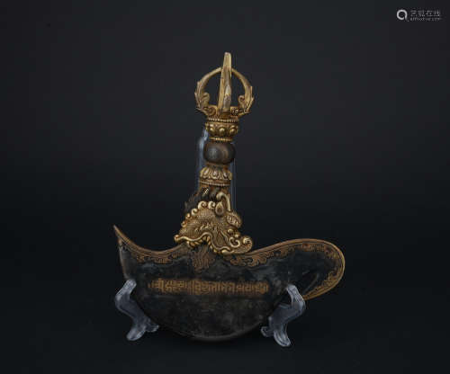 Qing dynasty gilt bronze Magic instrument