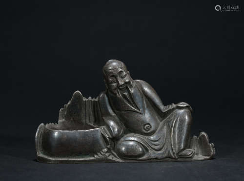 Qing dynasty silver figure