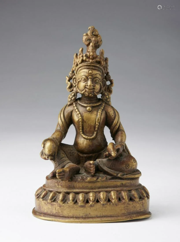 Arte Himalayana A bronze figure of Jambhala N…