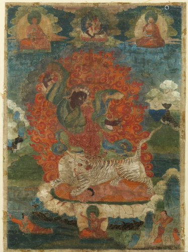 Arte Himalayana A thangka depicting Dorje Drolo…