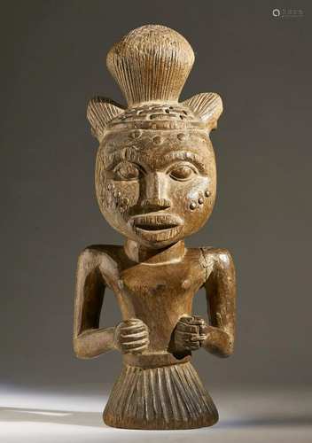 Arte africana Female figure, Yoruba (?)Nigeria.