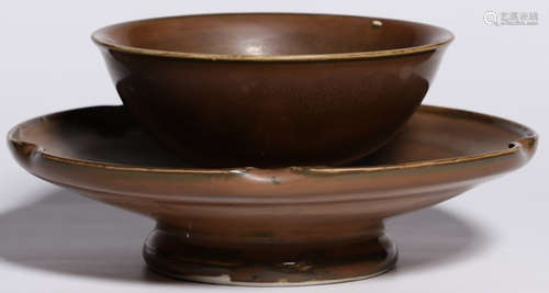 A DING YAO BROWN GLAZE CUP