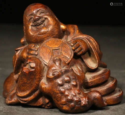 A BAMBOO FIGURE ORNAMENT