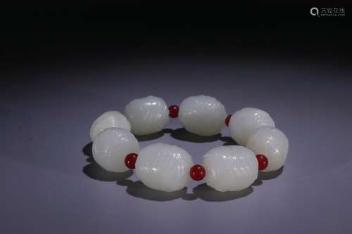 A Chinese Hetian Jade Bracelet