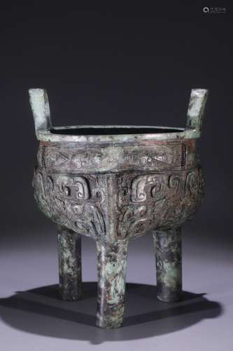 A Chinese Bronze Ware Tripod Censer