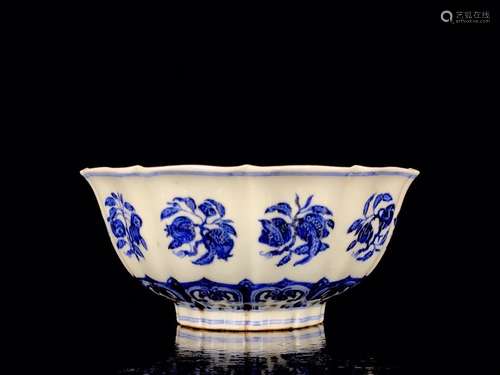 A Chinese Porcelain Blue And White Bowl