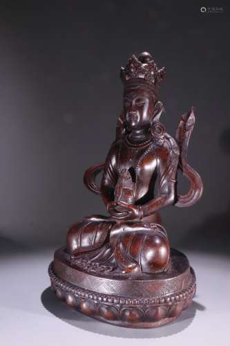 A Chinese Agarwood Bodhisattva Tara Ornament