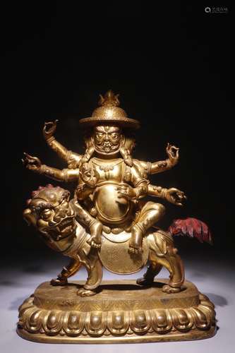 A Chinese Gilt Bronze Buddha Statue