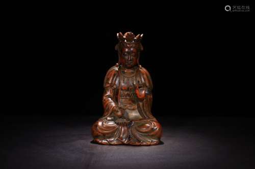 A Chinese Agarwood Guanyin Shaped Statue