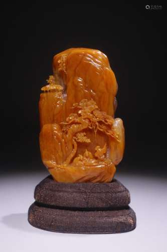 A Chinese Tianhuang Stone Seal Of Story Carving