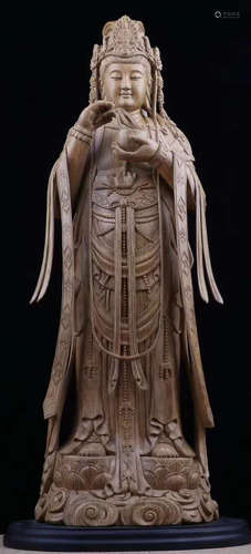 A CHENXIANG WOOD GUANYIN BUDDHA STATUE