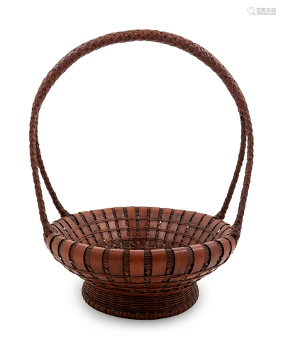 A Bamboo Flower Arranging Basket