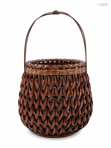 A Bamboo Flower Arranging Basket