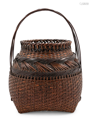 A Bamboo Flower Arranging Basket